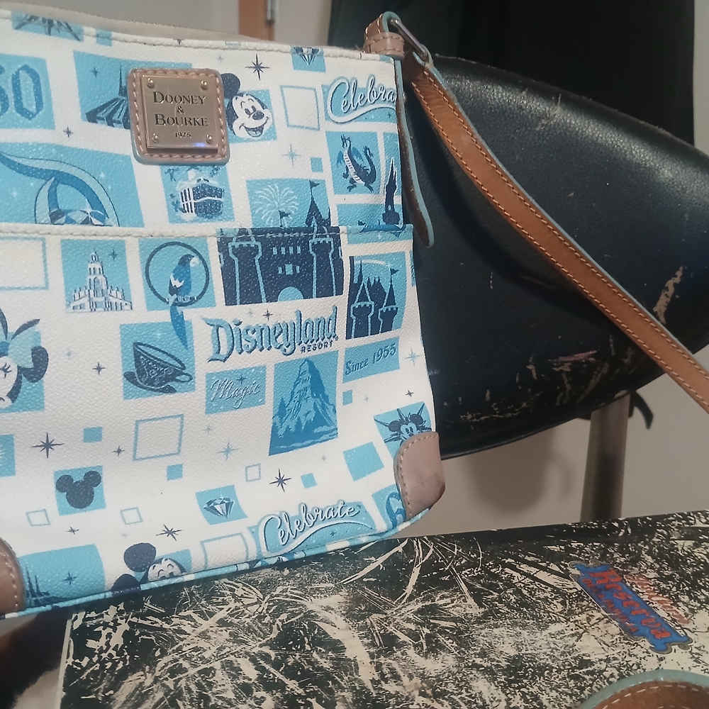 Dooney & Bourke Blue and White Crossbody Bag